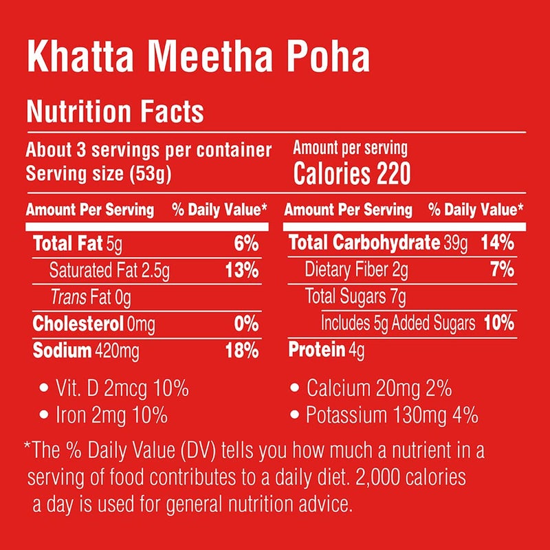 MTR 3 Min Breakfast Khatta Meetha Poha Cup, 80g - Image 4